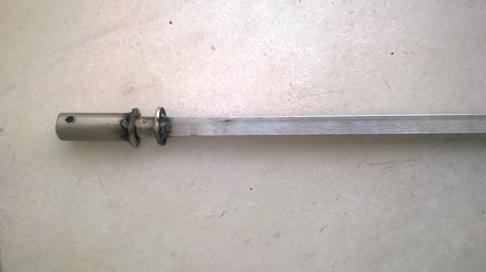 σούβλα ΙΝΟΧ Ντετραγωνη για μοτερ